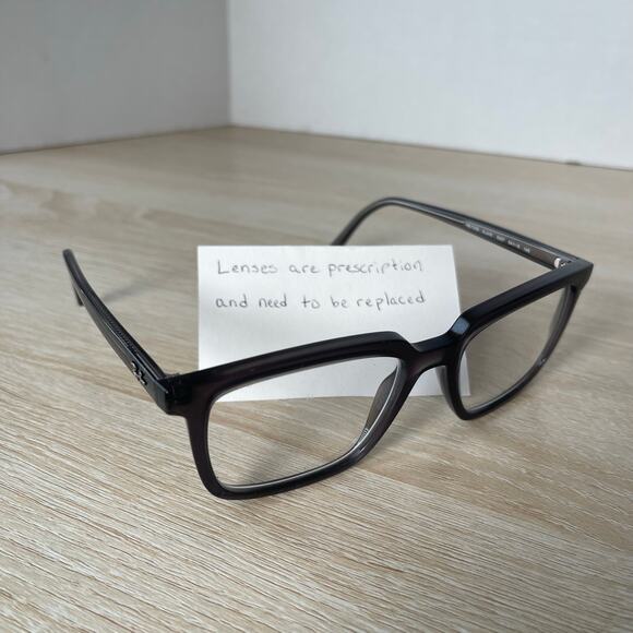 Ray-Ban RB7239 Alain 8257 Eyeglasses Black Transparent Frames Only 54-18-145 - Picture 1 of 10